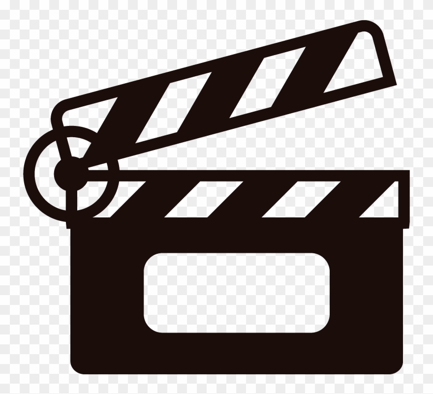 Vinilo Decorativo Claqueta De Cine - Objetos Que Hay En Un Cine Clipart