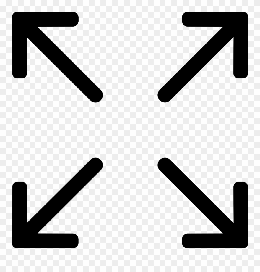 Png File - Icon Fullscreen Orange Png Clipart