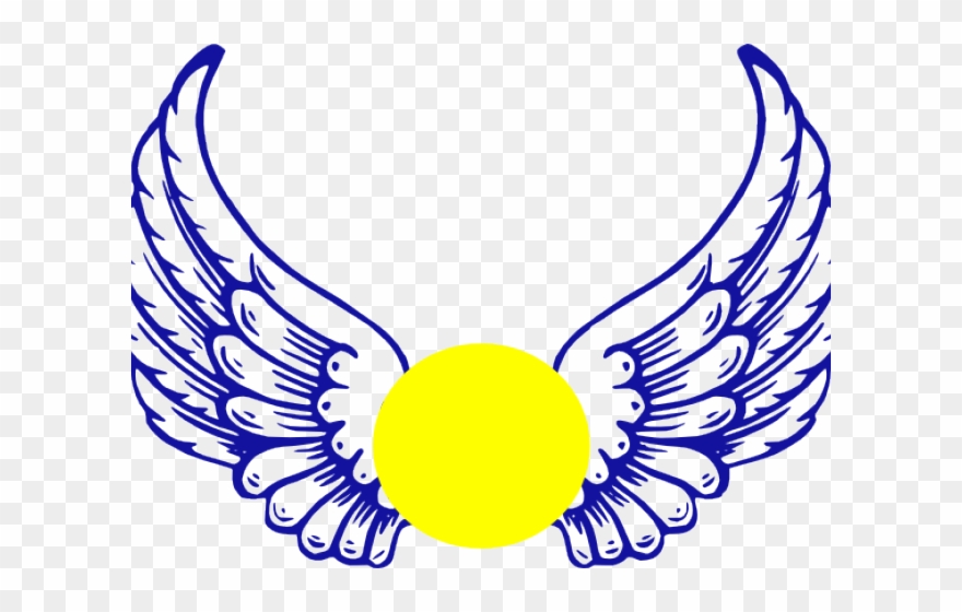 Eagle Clipart Softball - Angel Wings And Halo Svg - Png Download