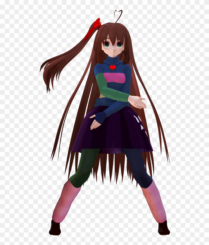 Friska The Au Frisk - Dancing Anime Gif Png Clipart