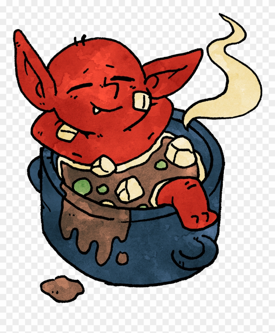 Goblins Getting Up To Mischief - Cartoon Clipart