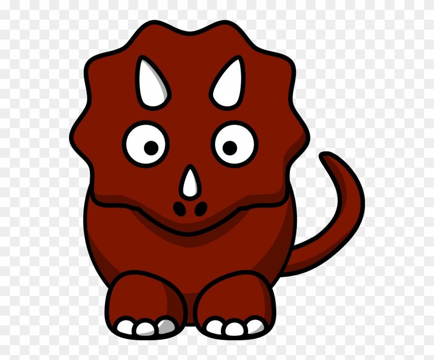 Cartoon Triceratops Clipart - Dinosaurs Face Cartoon Png Transparent Png