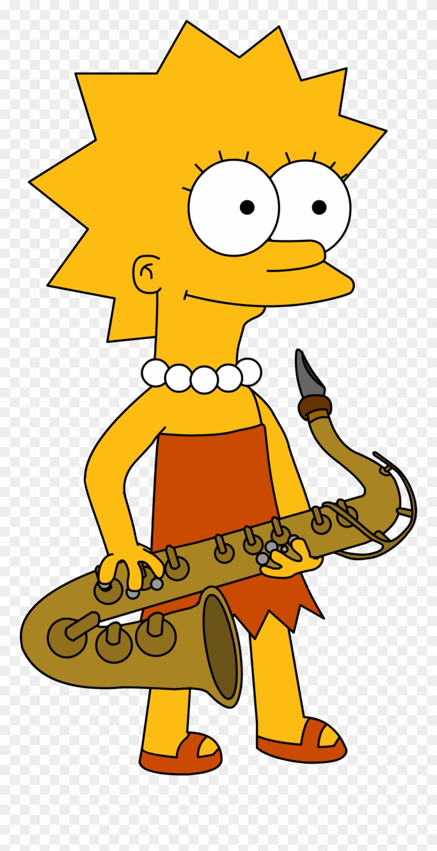 Clipart At Getdrawings Com - Lisa Simpson Saxofon Png Transparent Png