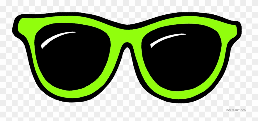 Clipart Black And White Download Sunglass Clipart Neon - Sun Glasses Clipart Black And White - Png Download