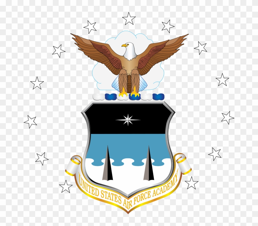 Usafa Chapel From Terrazzo Usafa 2 Usafa Graduation - Service Academies Clipart