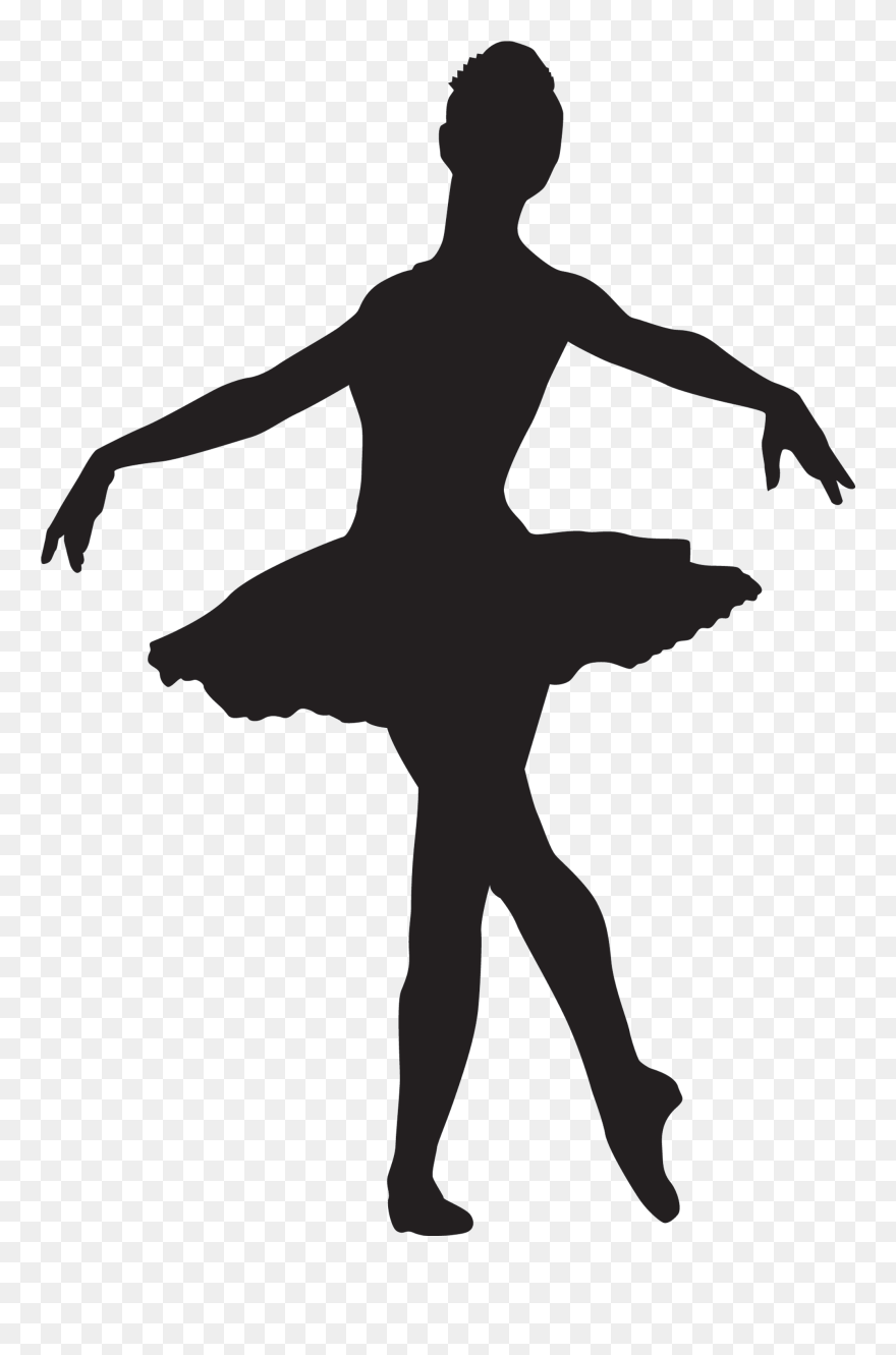 Vinilo Infantil Bailarina - Bailarinas De Ballet Siluetas Clipart