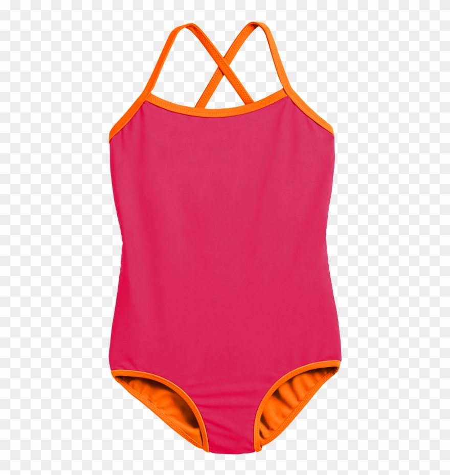 Child Wearing The Reversible One Piece In Kids Size - Kids Swimsuit Png Clipart