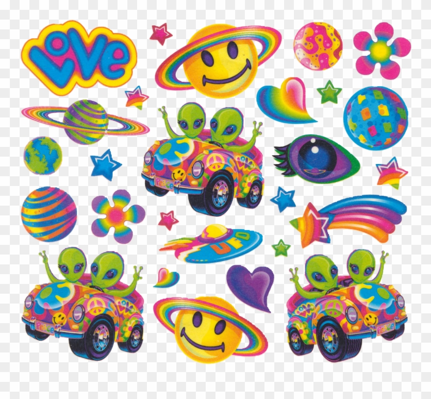 Lisa Frank 90s Stickers Clipart