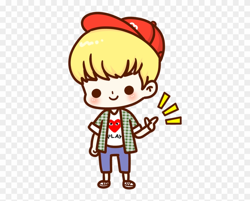 卡通人物q版人物卡通可爱萌男孩 - - Hd Wallpaper Gamer Doodle In Smartphone Clipart