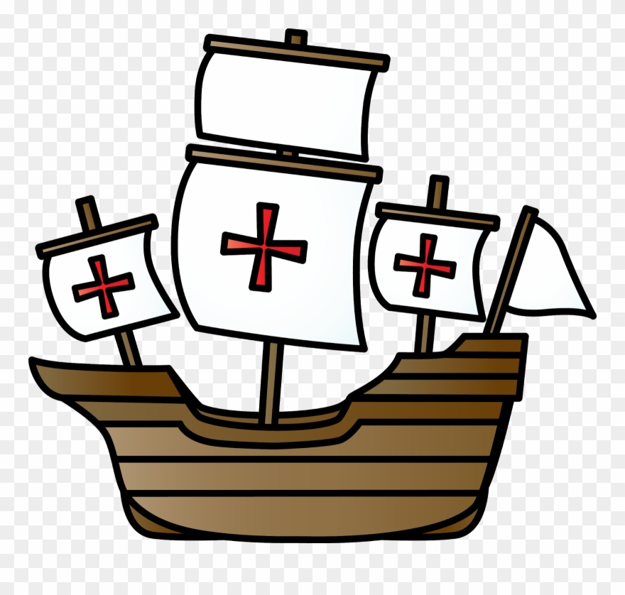 Comme Bien D'autres De Son Époque, Elle A Dû Faire - Christopher Columbus Color By Numbers Clipart