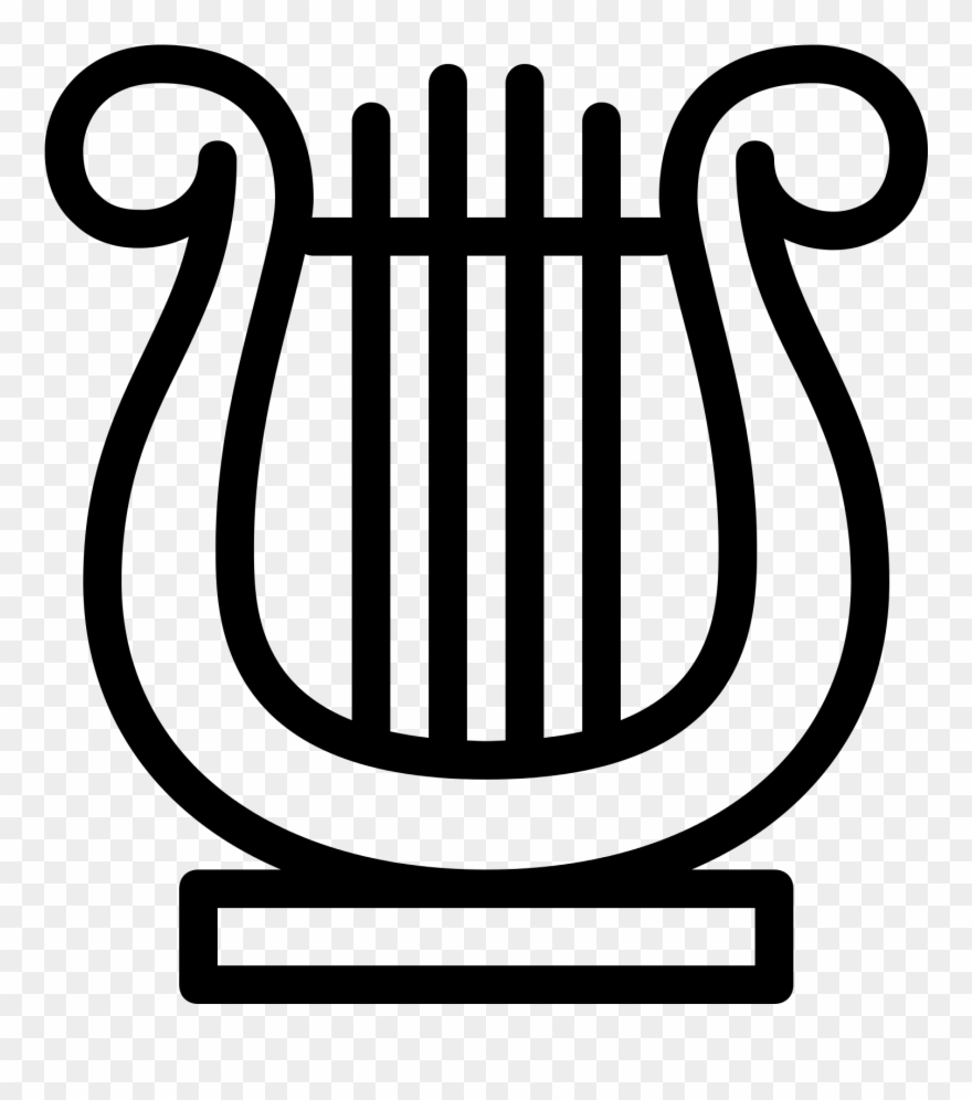 The Meaning And Symbolism Of The Word Lyre Clip Art - Lyre Cartoon - Png Download
