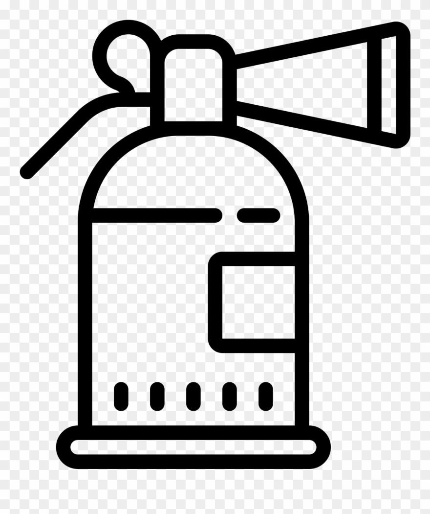 It Is An Icon Of A Fire Extinguisher - Icon Clipart