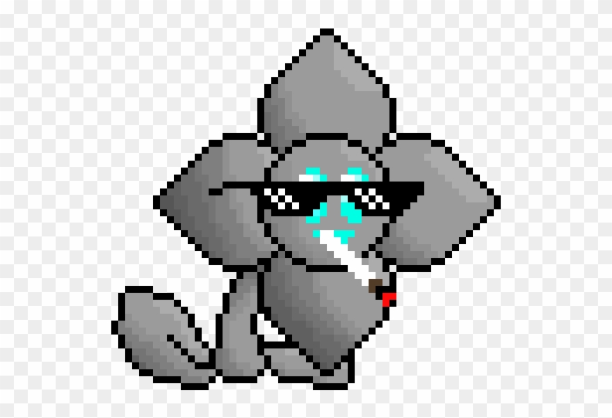 Mlg Flowey - 8 Bit Pokemon Clipart