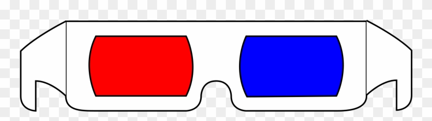 3d Glasses Red Blue - Magenta And Cyan Glasses Clipart