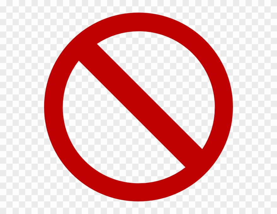 Banned - Dont Sign Clipart