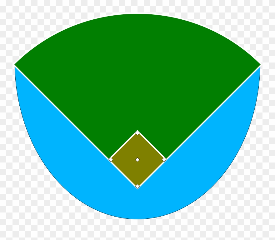 Baseball Diamond Drawing 10, Buy Clip Art - Baseball Spielfeld - Png Download