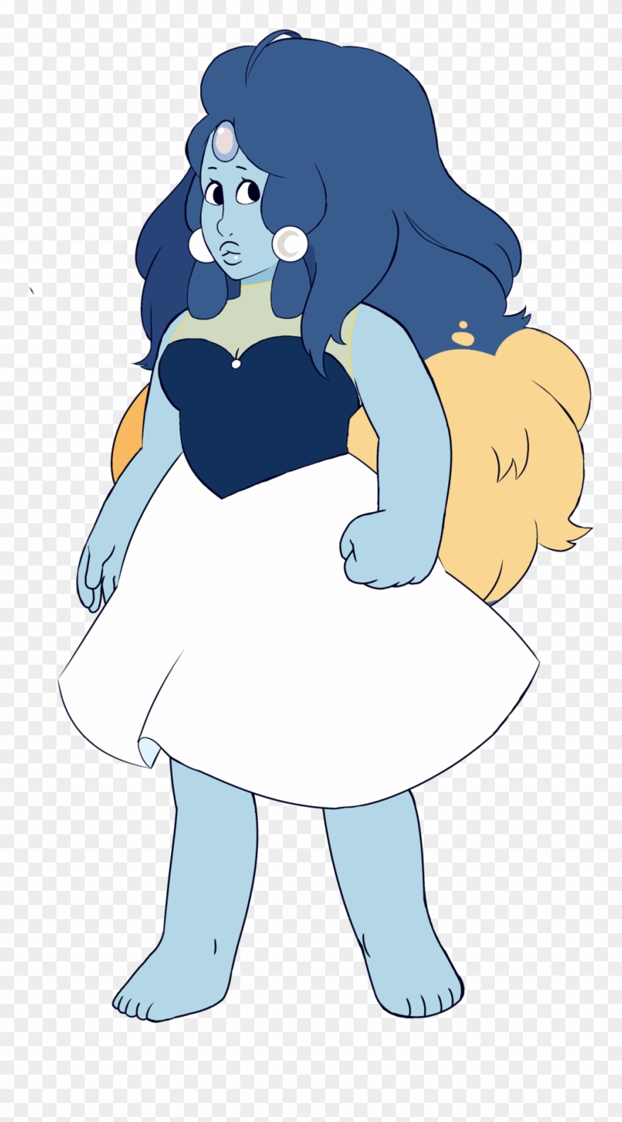 An Su Oc, Moonstone Is The Lost Sister Of Rose Quratz - Su Oc Moonstone Clipart