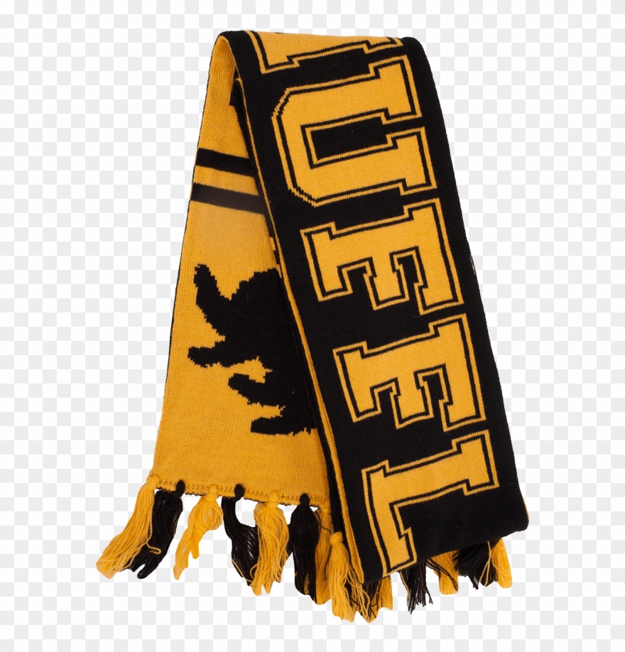 Hufflepuff Reversible Knit Scarf - Harry Potter - Hufflepuff Reversible Knit Scarf Clipart
