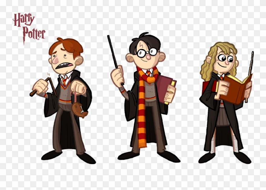 [harry Potter] Ron, Harry & Hermione - Harry Potter And The Deathly Hallows Logo 2 Large Tote Clipart