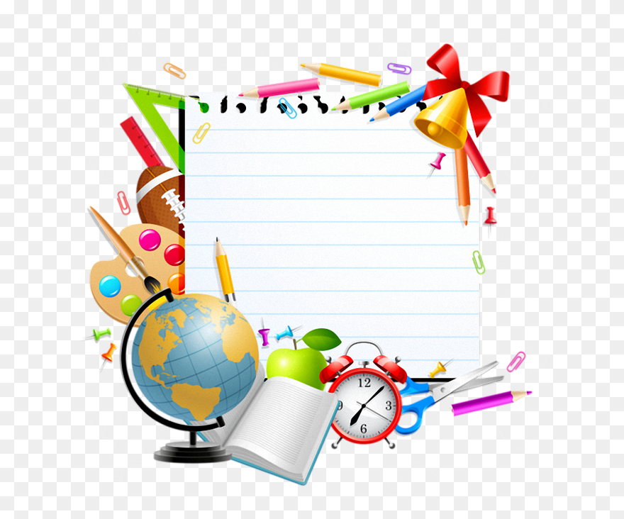 School Supplies - School Designs For Portfolio Clipart