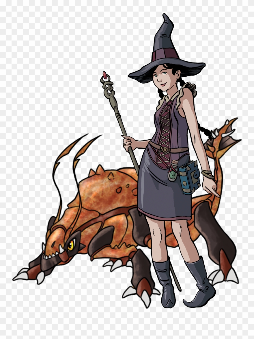 Monster Trainer - Witch Art Pathfinder Clipart