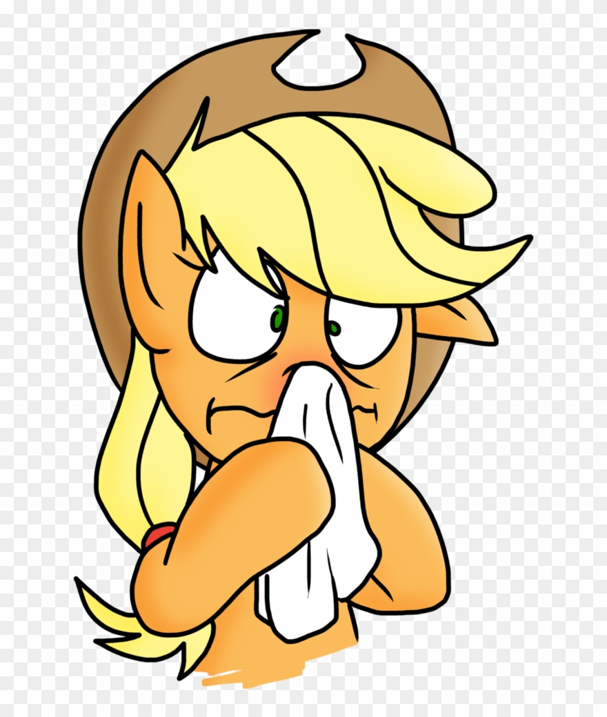 Handkerchief Clipart Transparent - Sick Applejack - Png Download