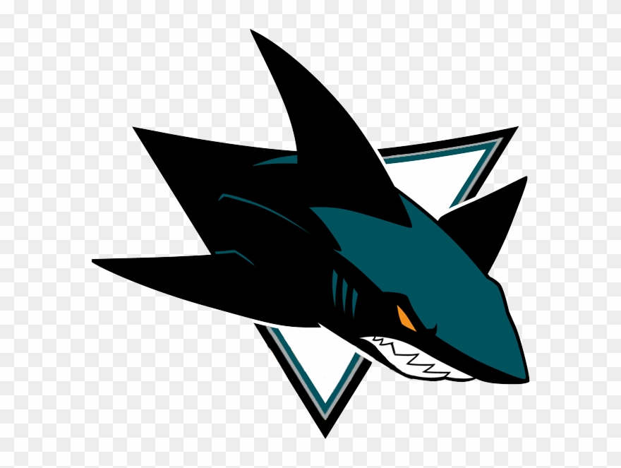 Here It Is With Silver In The Orange Striping - San Jose Sharks Logo Clipart