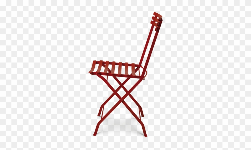 Red Metal Outdoor Folding Chairs Clipart