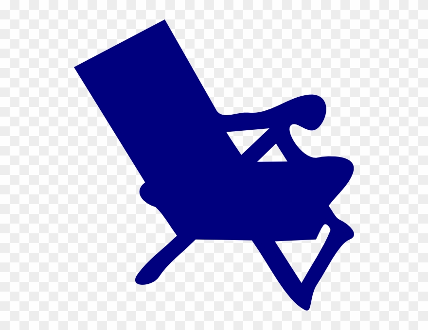 Chair Clipart Blue Chair - Beach Chair Clip Art - Png Download