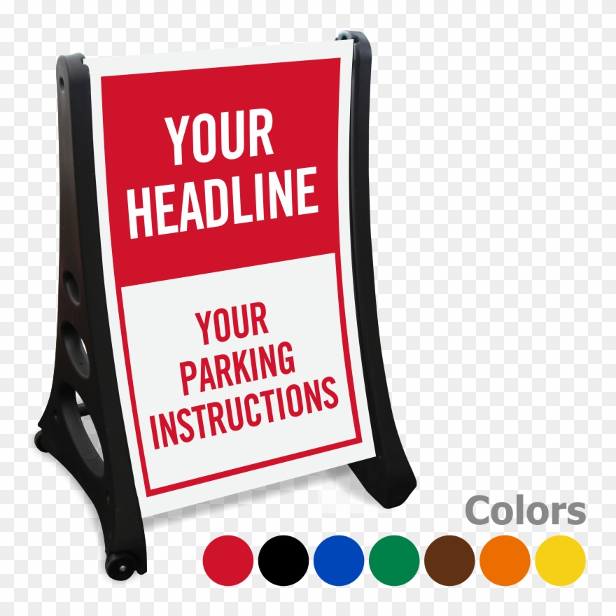 Zoom - Personalize - Parking Signs Clipart