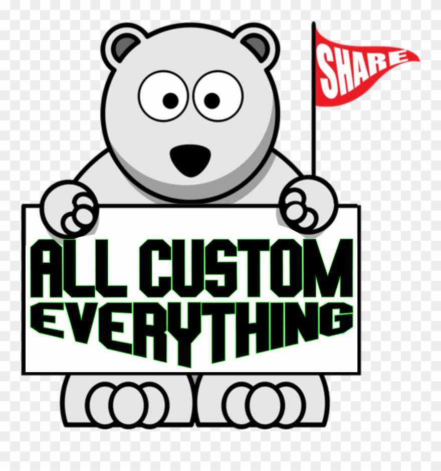 Cartoon Polar Bear Shower Curtain Clipart