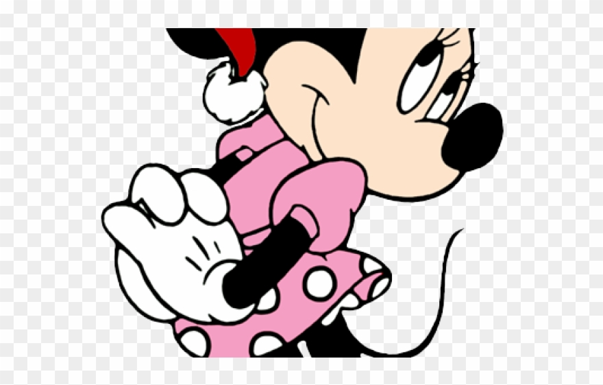 Santa Hat Clipart - Minnie Mouse As Santa - Png Download