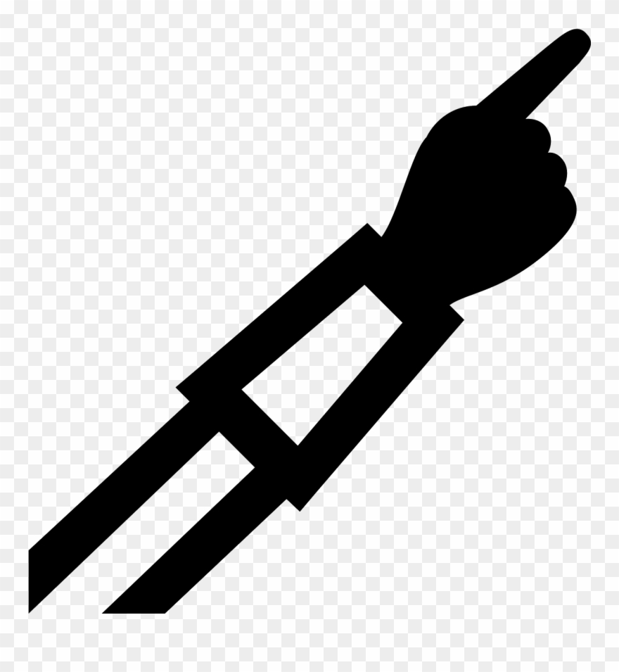 There Is A Hand And A Sleeve That Stops Between The - Hand Clipart