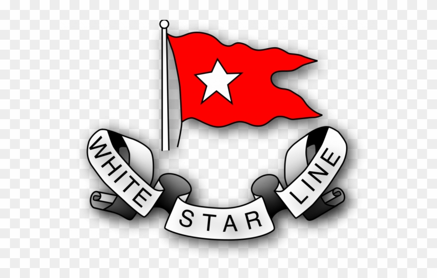 Mario Clipart Starline - White Star Line Flag - Png Download