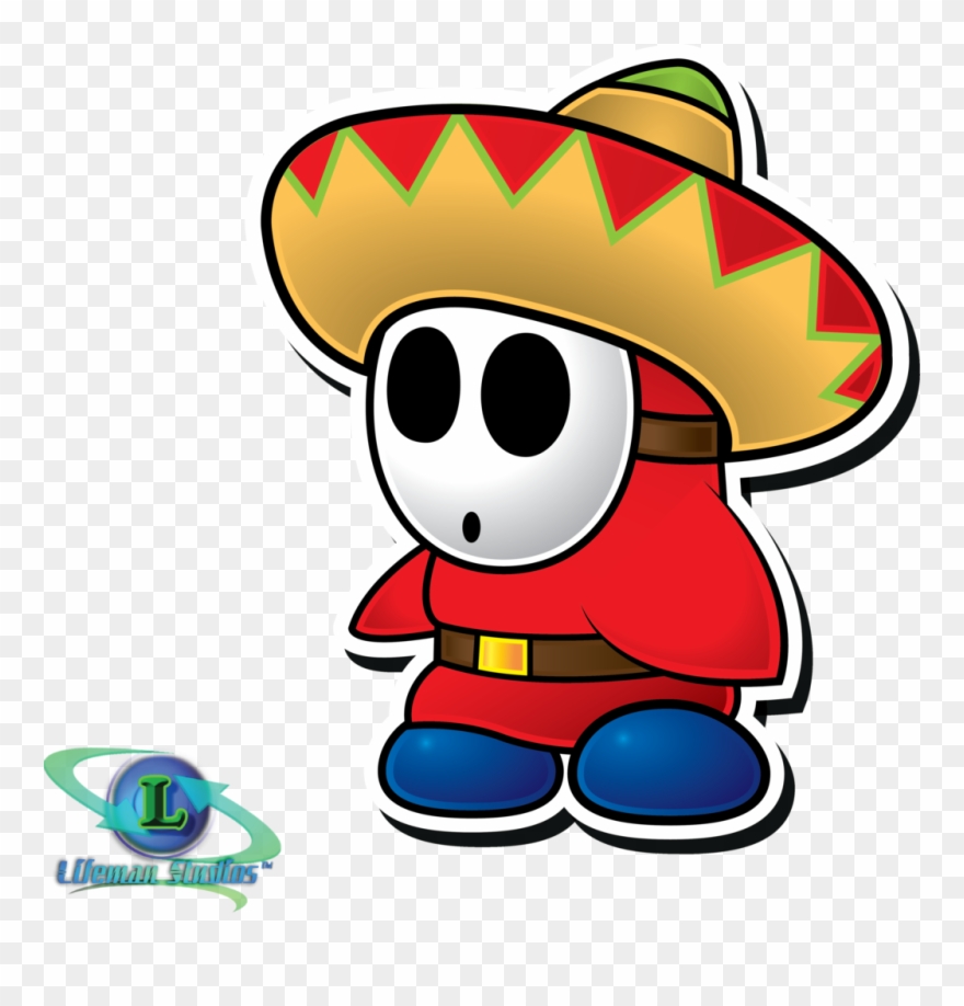 Mario Bros Clipart One Star - Paper Mario Sticker Star Shy Guy - Png Download