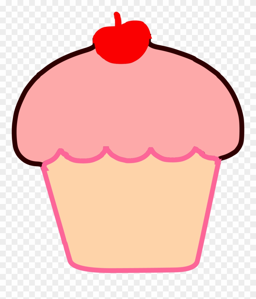 Brown Cupcake Cherry Clipart Png - Openclipart Transparent Png