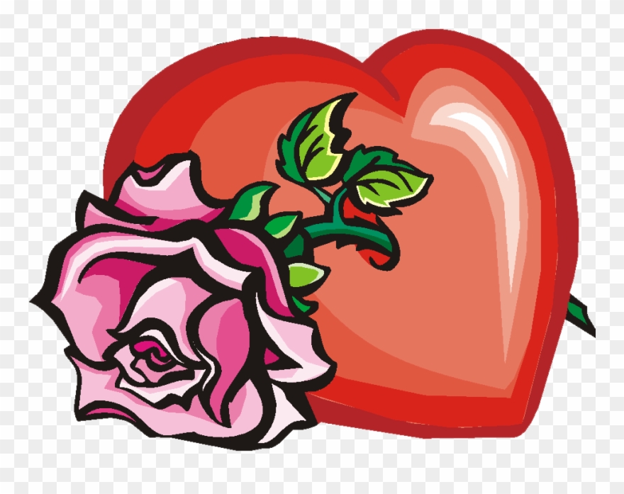 Handmade Love & Marriage Cards - Heart With A Rose Through Clipart