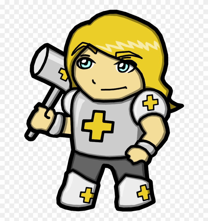 As The Title Says, You Get To See Our Human Paladin - Cartoon Clipart