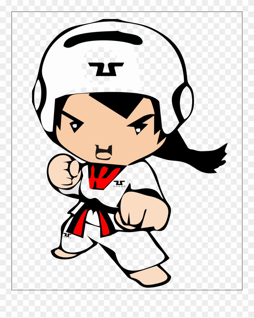Contact - Taekwondo Girl Clipart