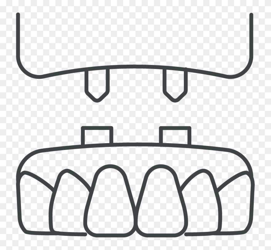 Replacing Missing Teeth Icon - Dentures Clipart