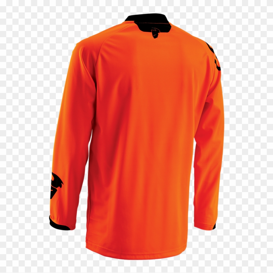 Tricou Thor Phase Gasket Orange/negru - Maillot Cross Thor Phase Gasket Orange Fluo Thor Mx Clipart