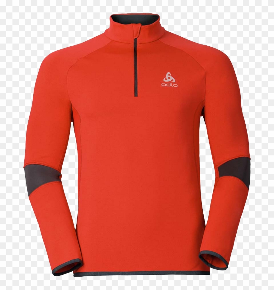 Odlo Dioxide Man Orange - Odlo Midlayer 1/2 Zip Dioxide L Clipart
