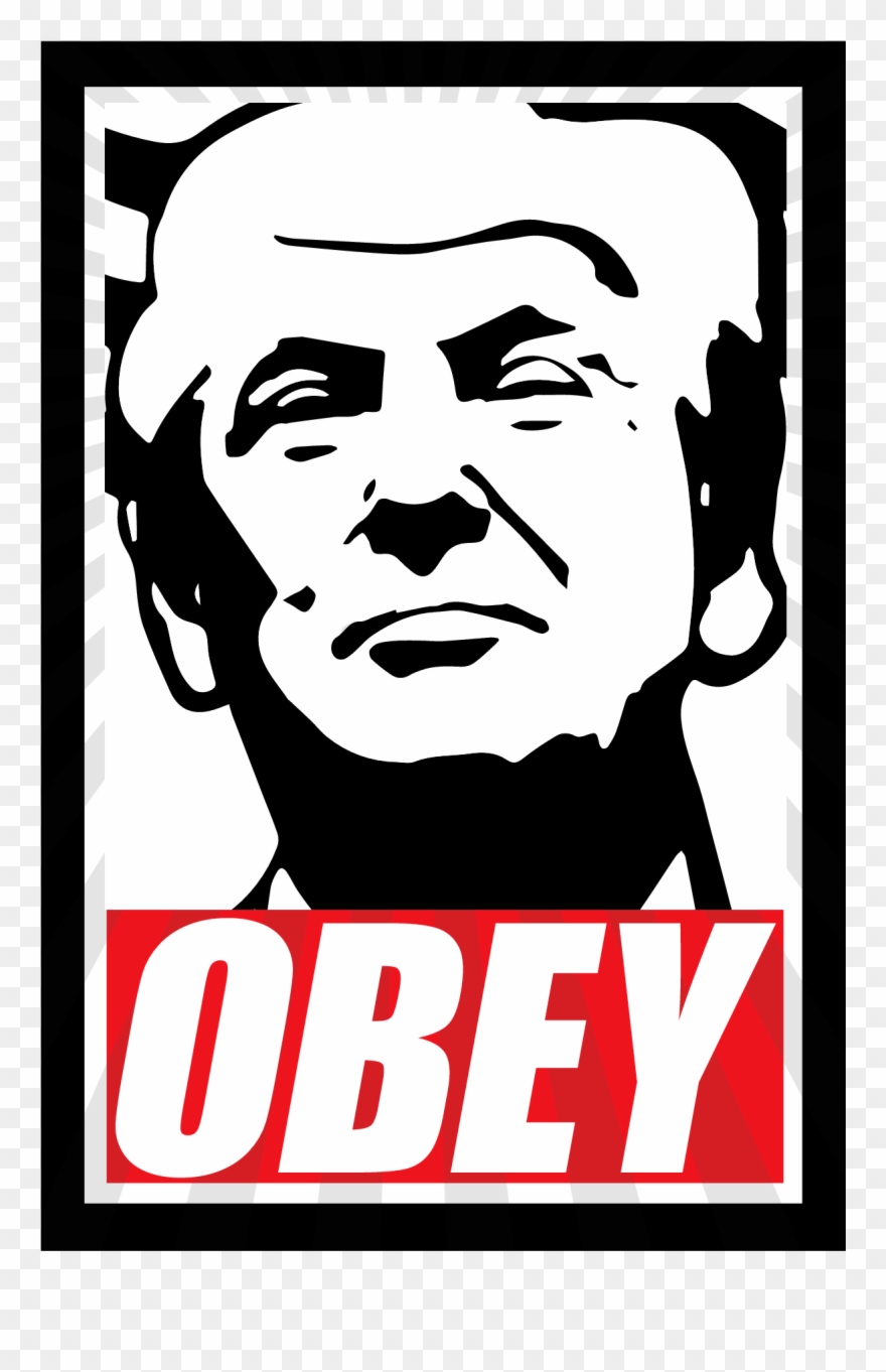 Obey 45 T-shirt - Donald Trump Mural Detention Center Clipart