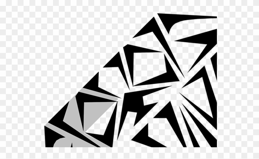 Diamonds Clipart Black And White - Diamond Border Clipart - Png Download