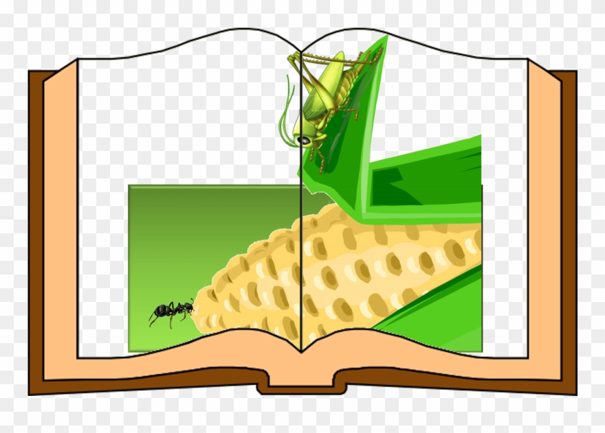 The Ant And The Grasshopper Clipart