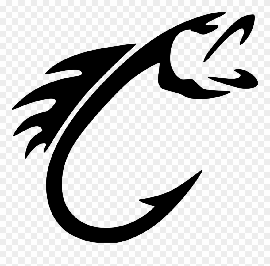 Fish-hook File Size - Fish Hook Decal Clipart