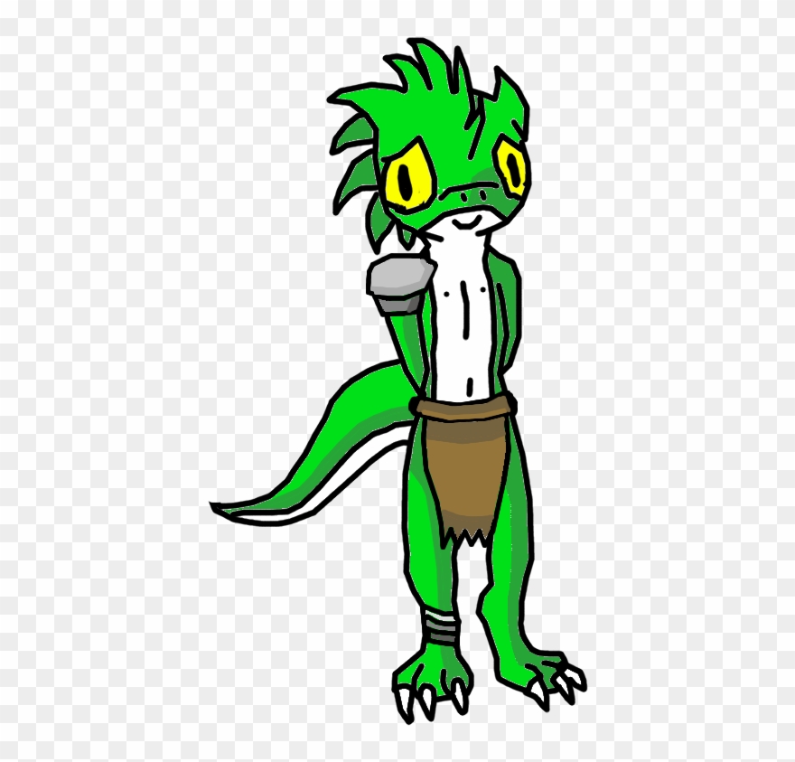 Clawfoot The Mute Lizardman Adventurer Alternative - Drawing Clipart