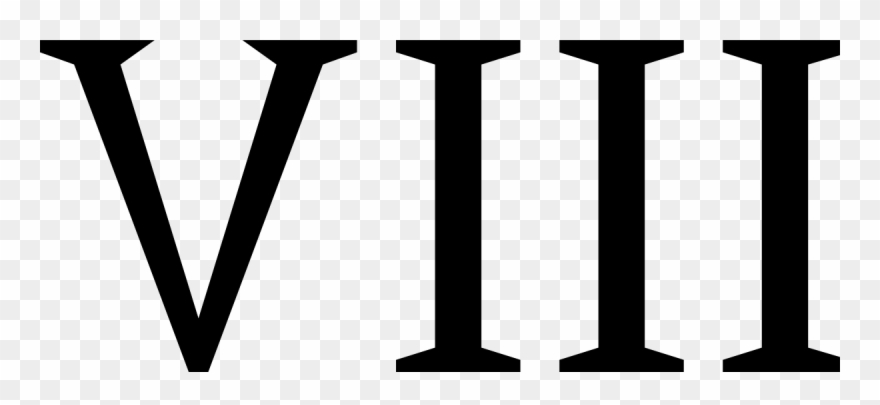 Roman Numeral Eight Clipart