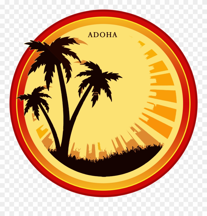 Adoha - Palm Tree Silhouette Clipart