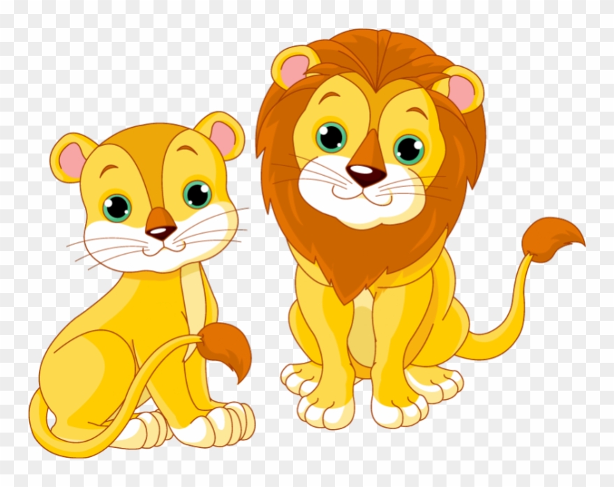 Next - Dibujo Leon Y Leona Clipart